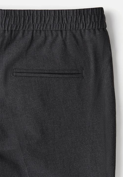 H&M - Slim fit tailored trousers - dark grey