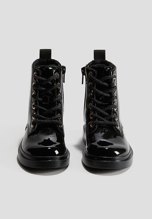 H&M - Lace-up boots - black