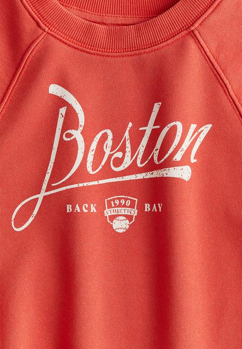 H&M - Crew-neck sweatshirt - red boston 