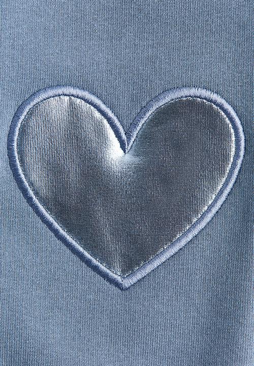 H&M - Leggings - light dusty blue hearts 