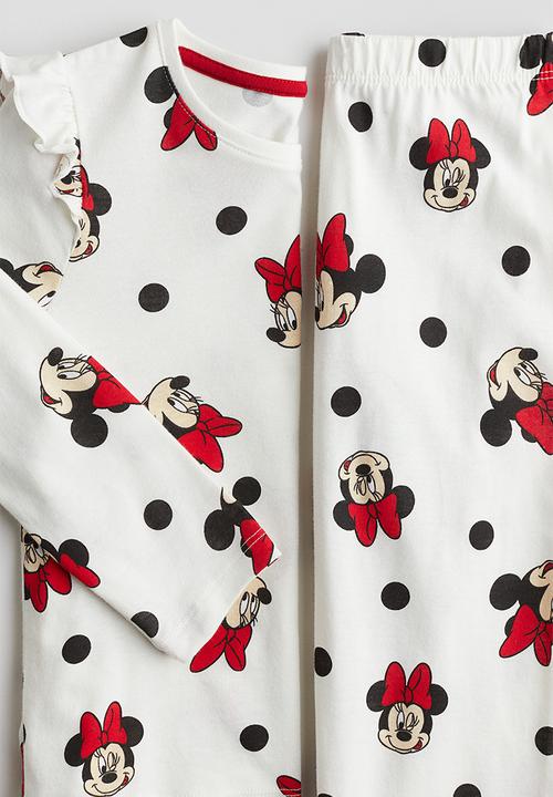 H&M - Jersey pyjamas - white/minnie mouse 