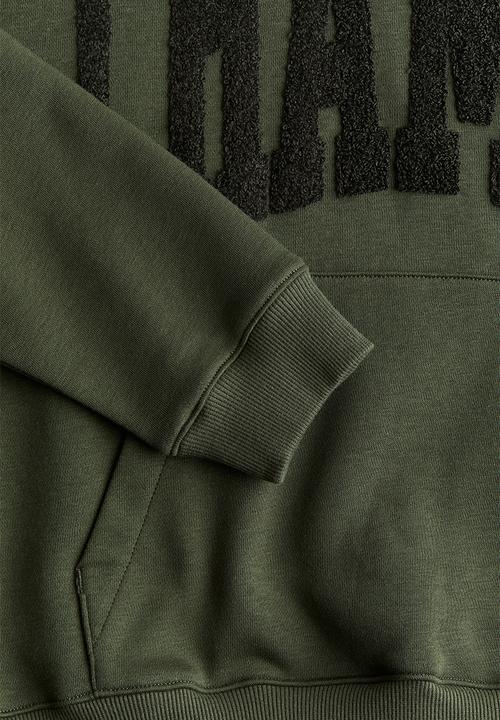 H&M - Hoodie - khaki green champs