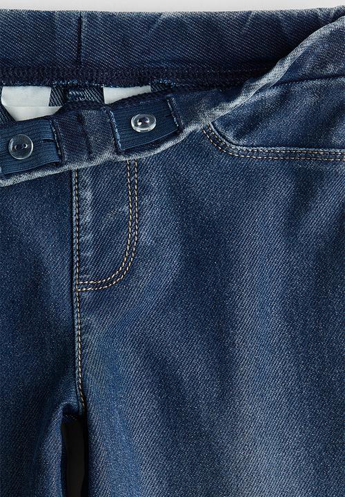 H&M - Wide denim-look trousers - blue