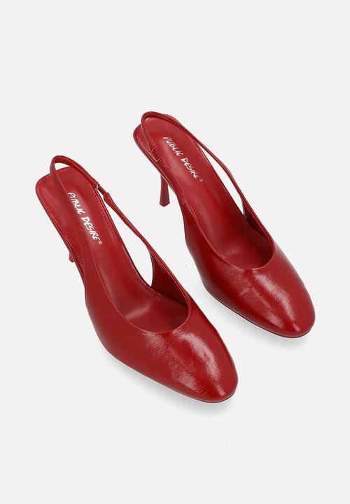 Public Desire - Tilapia slingback stiletto - red
