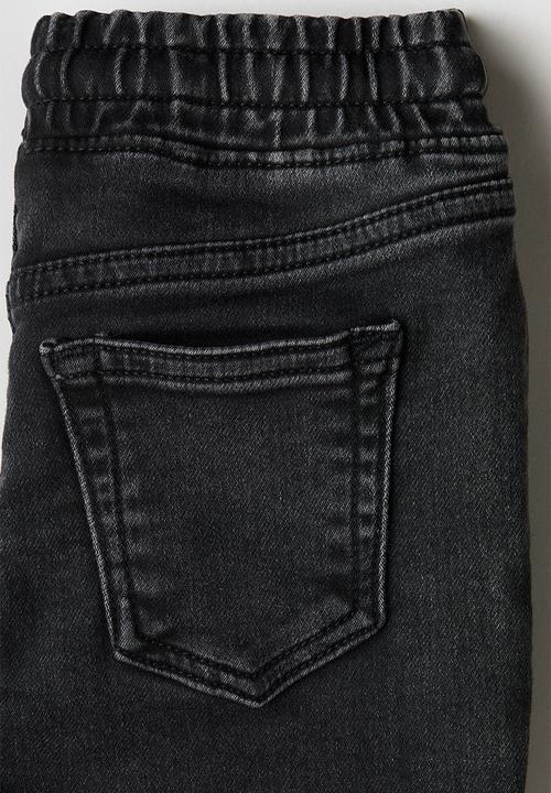 H&M - Cotton denim joggers - dark grey