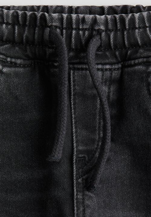 H&M - Cotton denim joggers - dark grey