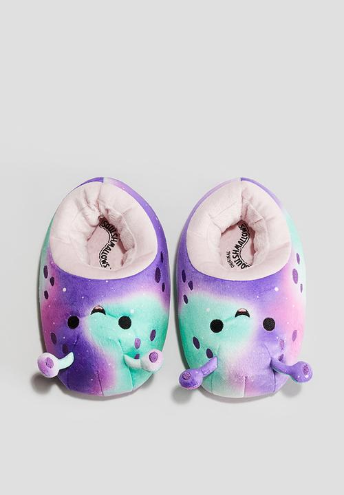 H&M - Fluffy slippers - purple/squishmallows