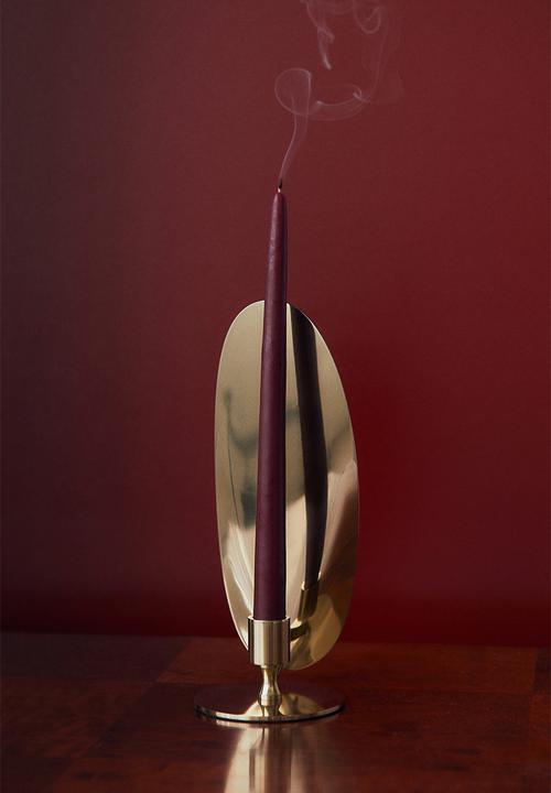H&M - Metal candlestick - gold-coloured