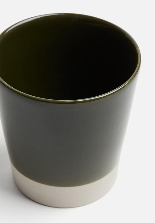 H&M - Stoneware mug - dark green