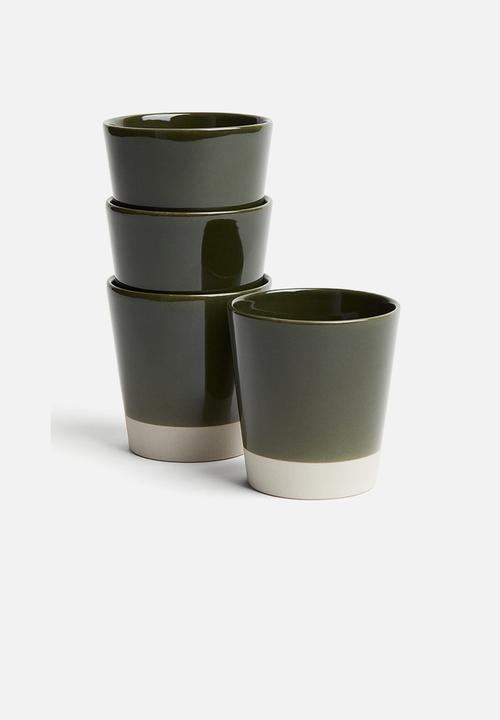 H&M - Stoneware mug - dark green