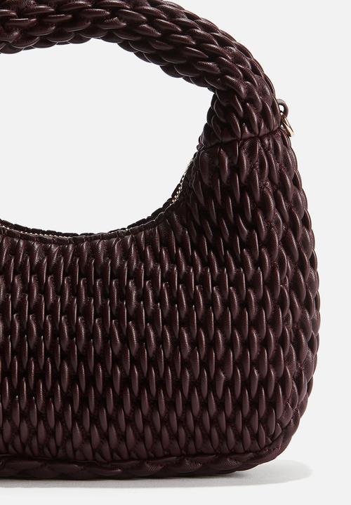 H&M - Quilted crossbody bag - burgundy