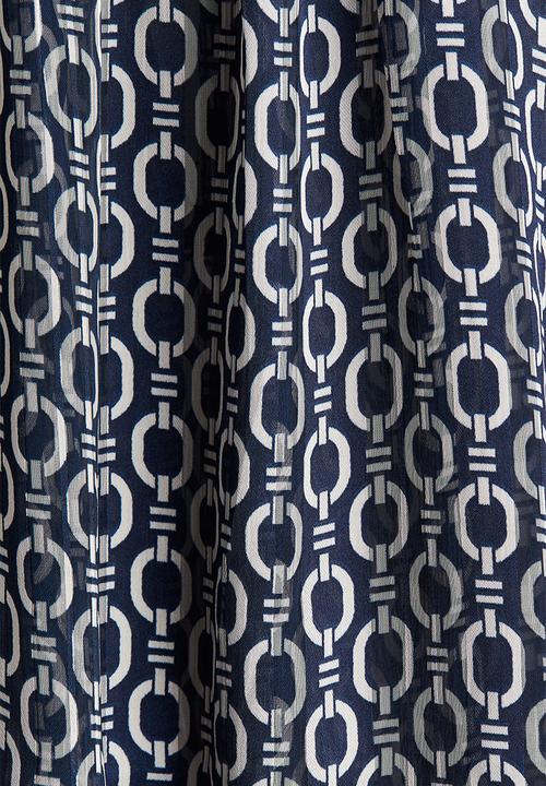 H&M - Patterned blouse - navy blue/patterned
