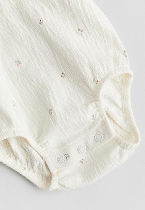 H&M - Collared crinkled bodysuit - multi