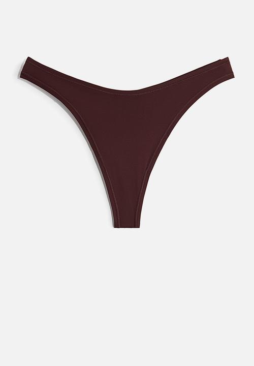 H&M - 3-Pack microfibre thong briefs - multi