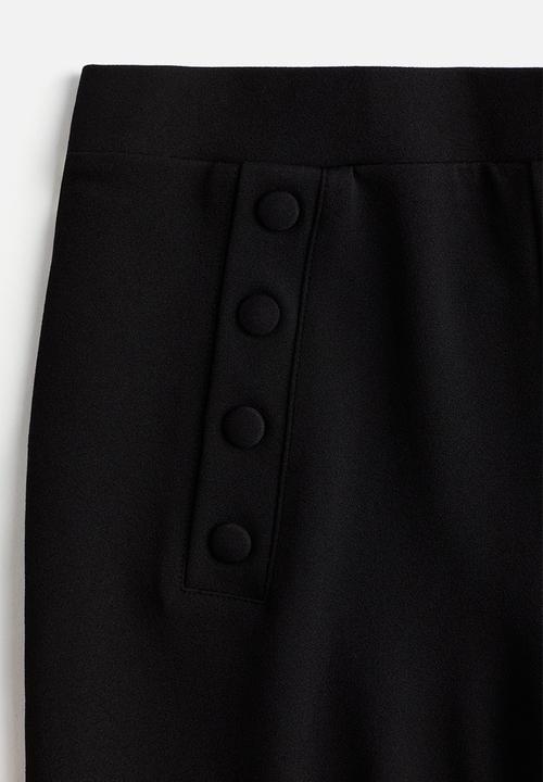 H&M - Button-front trousers - black