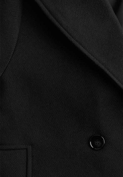H&M - Short pea coat - black