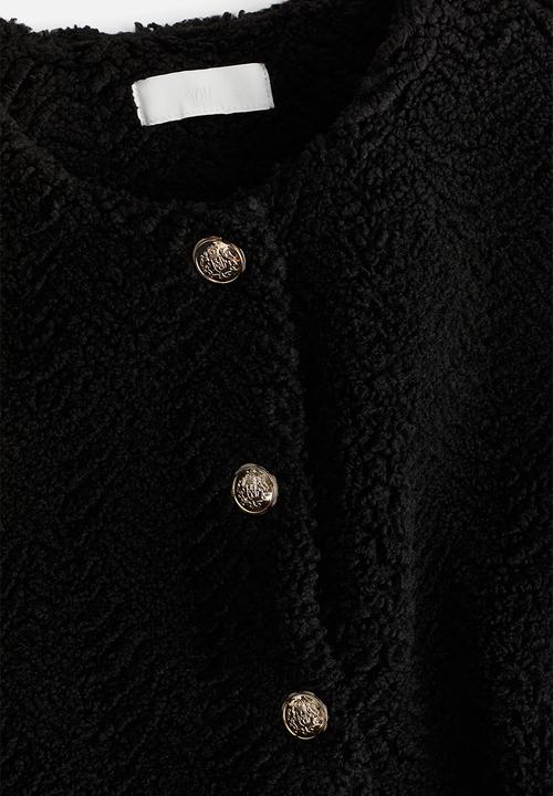 H&M - Teddy cardigan - black