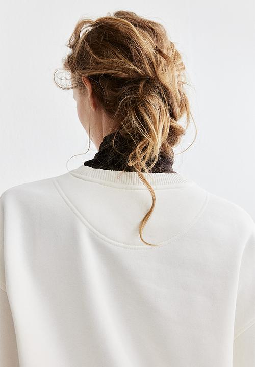 H&M - Motif-detail sweatshirt - cream paris