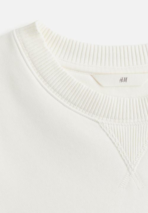 H&M - Motif-detail sweatshirt - cream paris