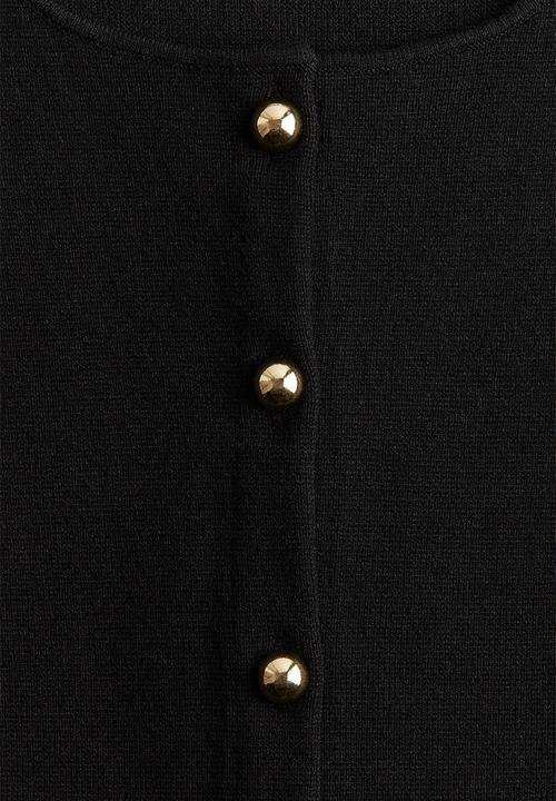 H&M - Button-front vest top - black
