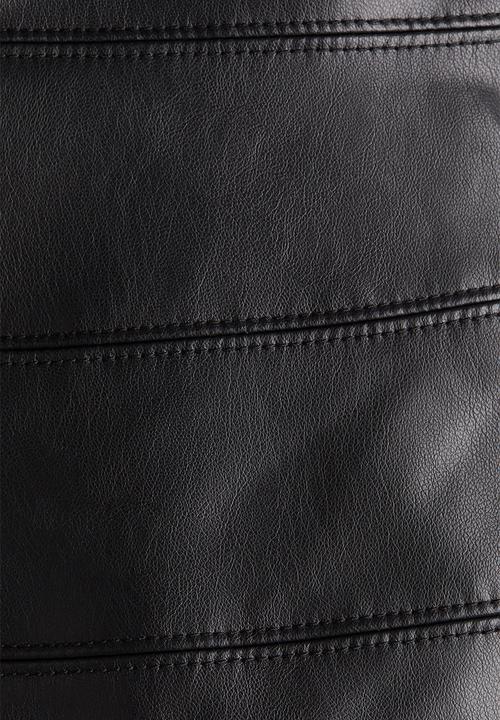 H&M - Coated bandeau top - black