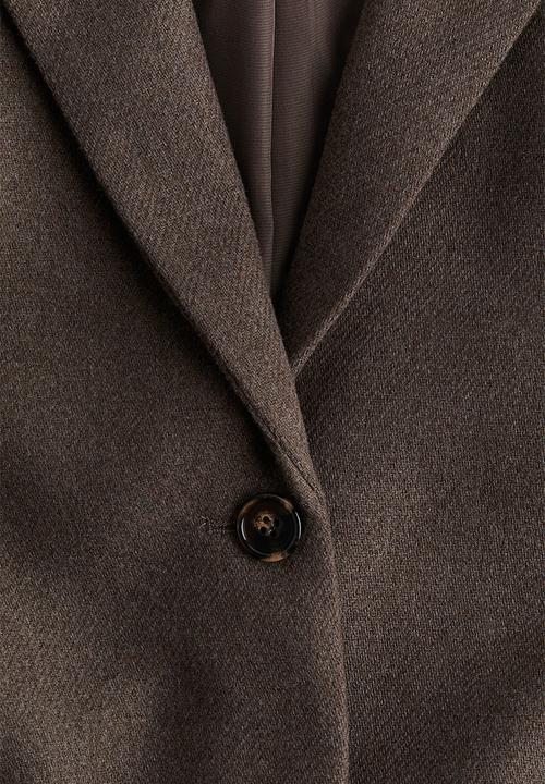 H&M - Twill blazer - dark brown