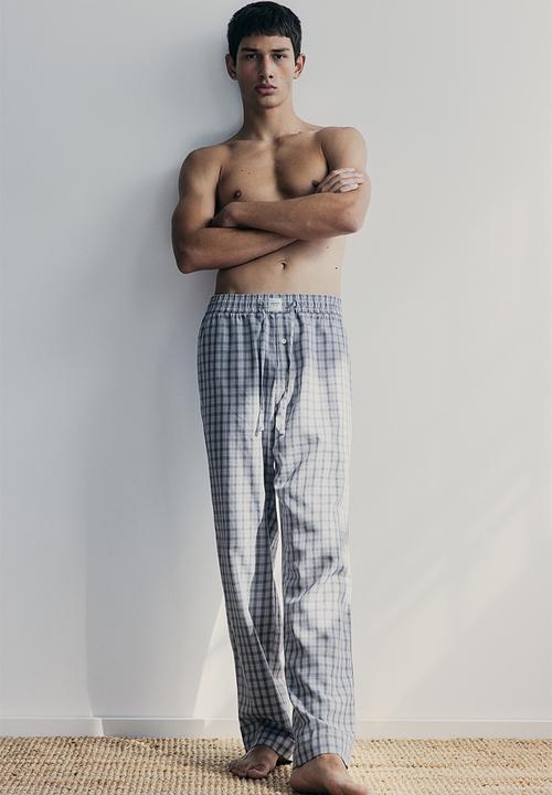 H&M - Lyocell-blend pyjama bottoms - grey,multi