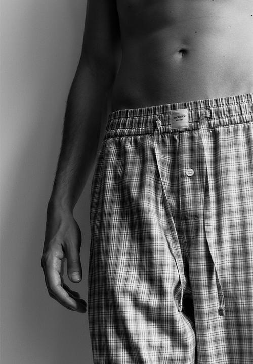 H&M - Lyocell-blend pyjama bottoms - grey,multi