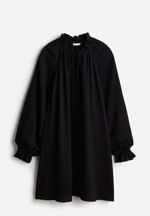 H&M - Frilled-collar dress - black