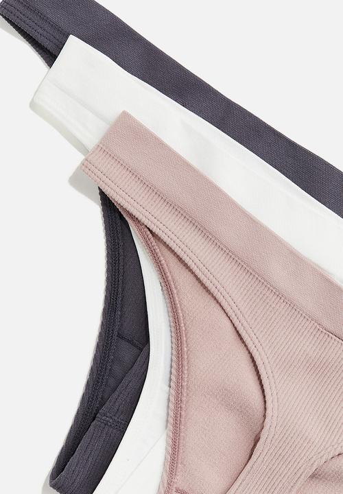 H&M - 5 Pack seamless thong briefs - multi
