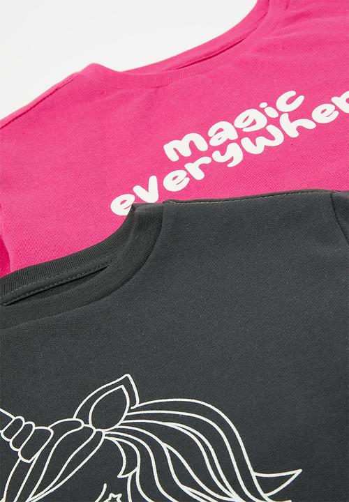 Pop Candy - 2 Pack sweatshirt - charcoal & cerise