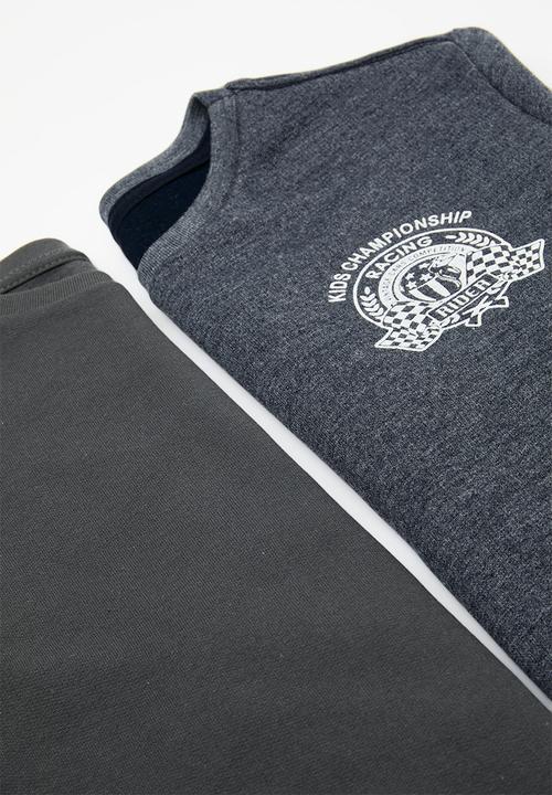 Pop Candy - 2 Pack sweatshirt - navy mel & charcoal