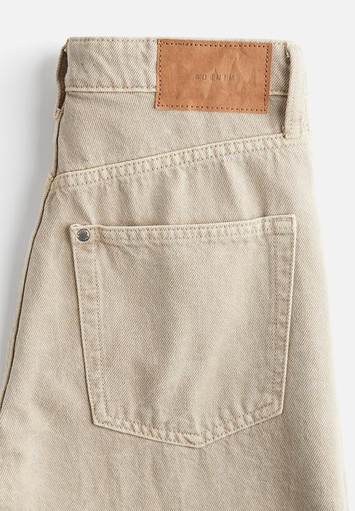 H&M - Wide ultra high jeans - dusty beige