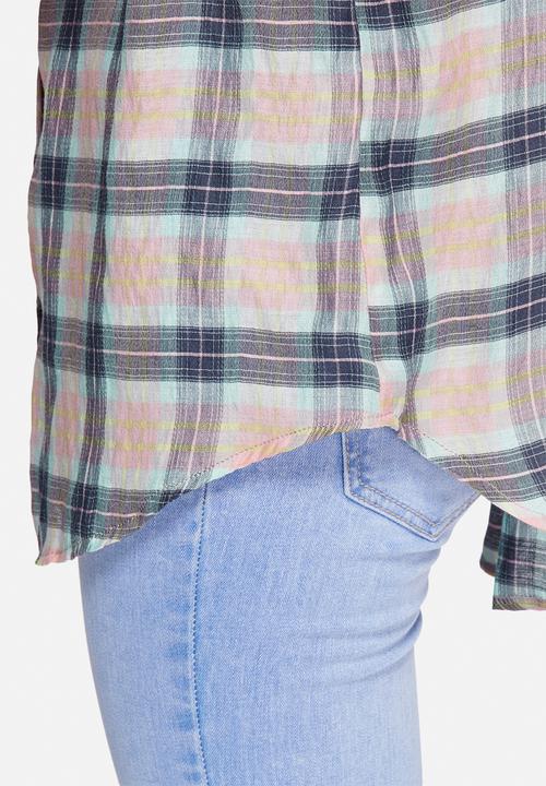 New Look - Bright check shirt