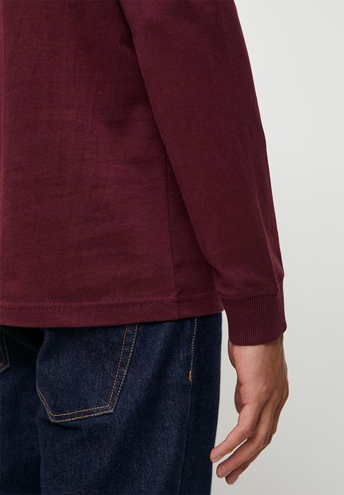 Tommy Hilfiger - Tjm Reg Badge Long sleeve Tee - Deep Rouge