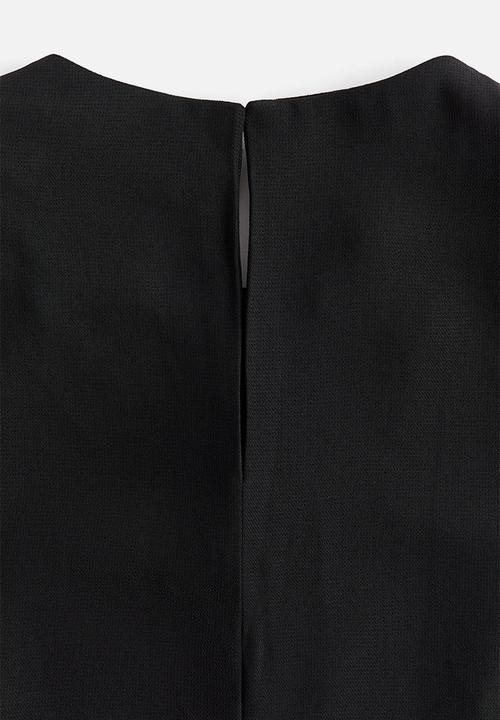 H&M - Shoulder-pad dress - black