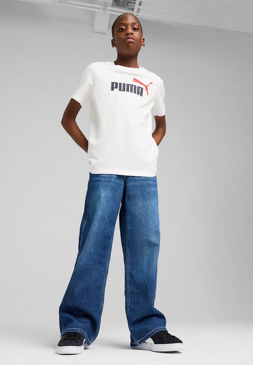 PUMA - Ess 2 color no.1 logotee - white