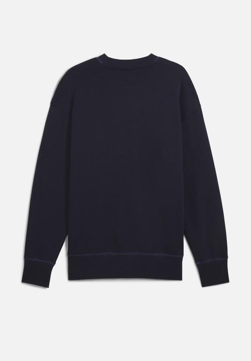 PUMA - Premium ess Relaxed Graphic Crew TR - New Navy