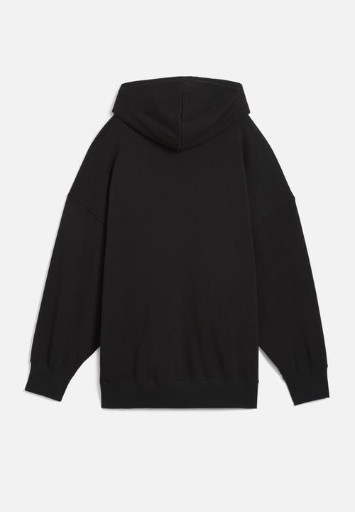 PUMA - Wardrobe Ess Over-Oversized Hoodie Tr - Puma Black