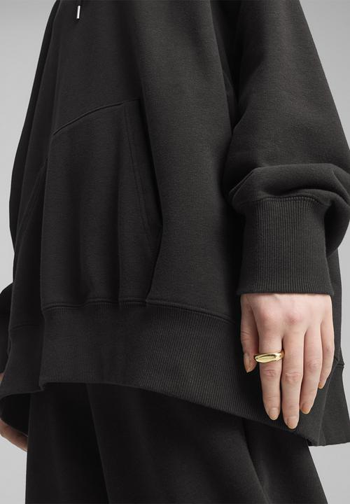 PUMA - Wardrobe Ess Over-Oversized Hoodie Tr - Puma Black