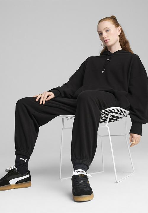 PUMA - Wardrobe Ess Over-Oversized Hoodie Tr - Puma Black