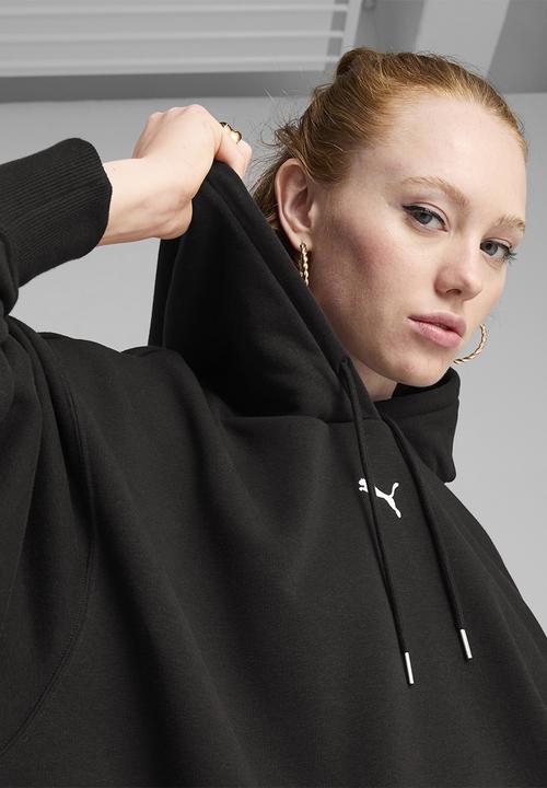 PUMA - Wardrobe Ess Over-Oversized Hoodie Tr - Puma Black