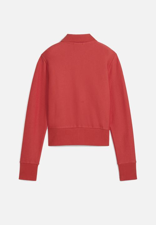 PUMA - Premium Ess Knitted Cardigan - Red Fire