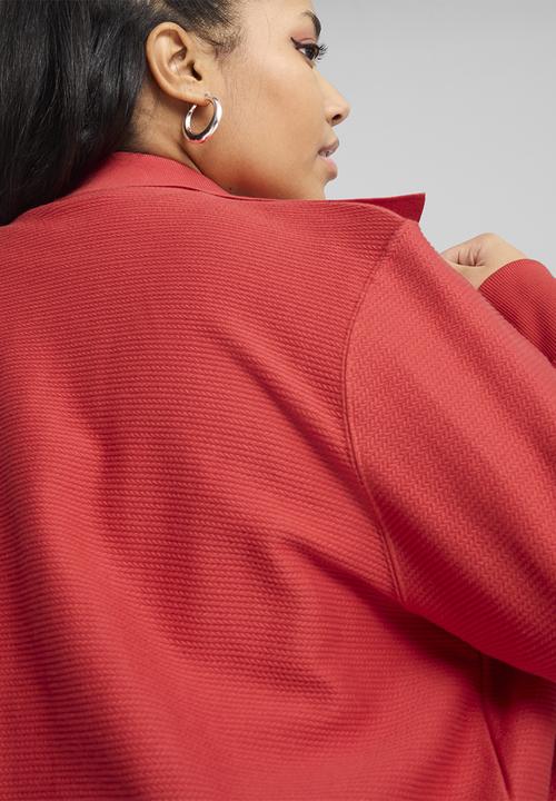 PUMA - Premium Ess Knitted Cardigan - Red Fire