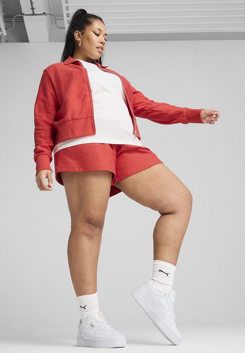 PUMA - Premium Ess Knitted Cardigan - Red Fire