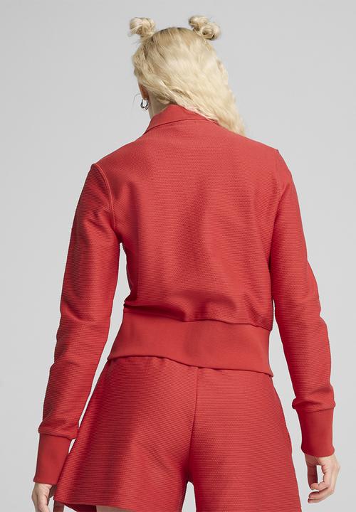 PUMA - Premium Ess Knitted Cardigan - Red Fire