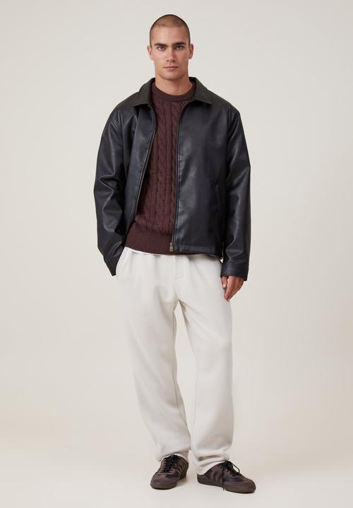 Cotton On - Relaxed Track Pant - Bone