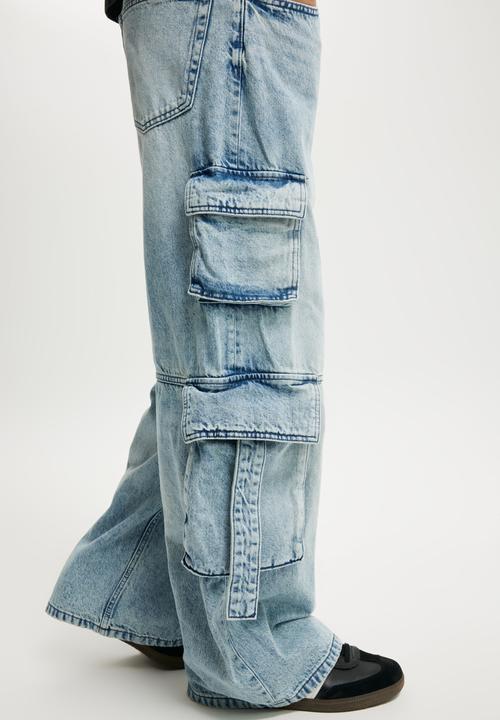 Cotton On - Super Baggy Jean - Cargo Starlite Blue