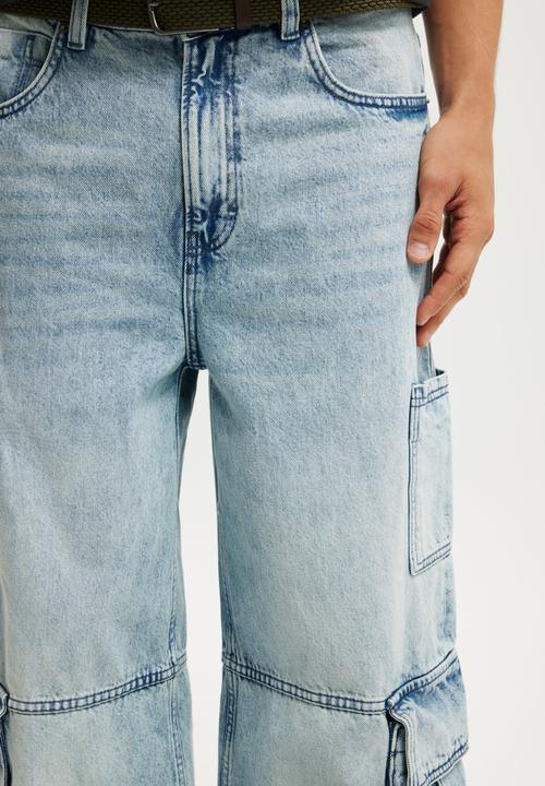 Cotton On - Super Baggy Jean - Cargo Starlite Blue