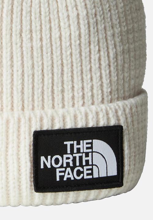 The North Face - Tnf Logo Box Cuffed Beanie - White Dune